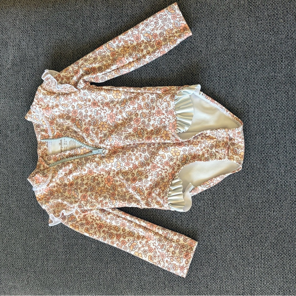 Tommy Bahama Toddler Ling Sleeve One Piece Swimsuit